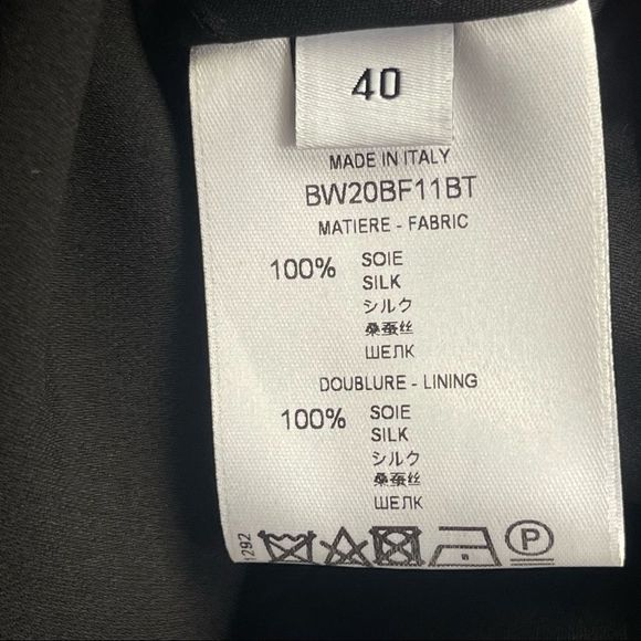 Givenchy Womens Size 4 US Dress 100% Silk Midi Wrap Printed Pattern Long Sleeve - Picture 13 of 14